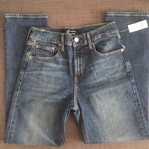 NEW Gap Factory high rise straight leg jeans